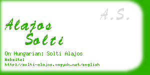 alajos solti business card